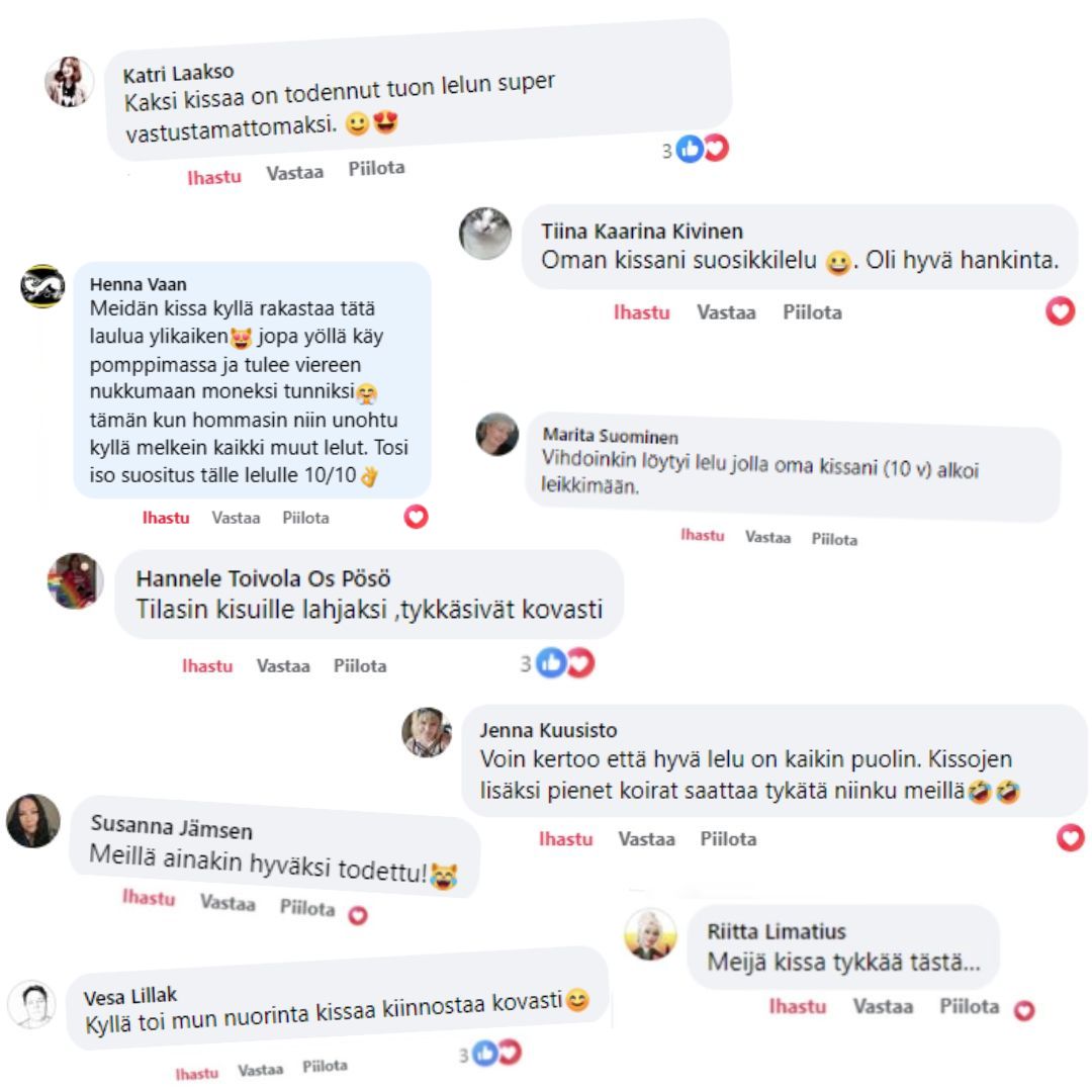 Pomppiva lintu - kissan lelu